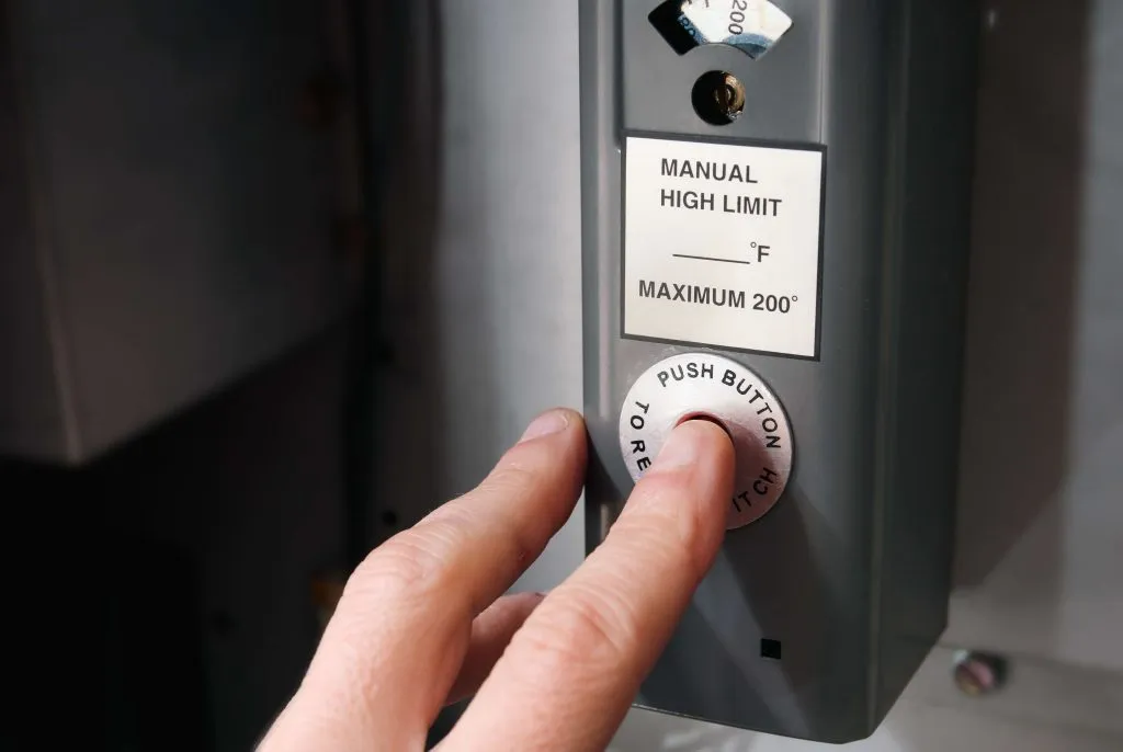 boiler reset after power outage